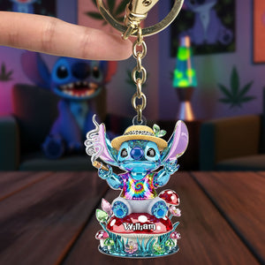 Smoking Monster Keychain - Personalized Gifts For Movie Lovers 01toti160625 - Keychains - GoDuckee