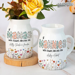 Personalized Gifts For Grandma Flower Vase 03huti010325 - Flower Vase - GoDuckee