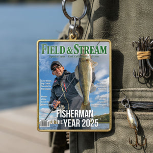 Custom Photo Fishing Lover Keychain - Personalized Gifts For Fishing Lover Keychain 01HYTI061125 - Keychains - GoDuckee