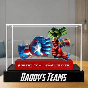 Super Fist Dad Plaque - Personalized Gifts For Dad 02ohti150525 - Shaped Plaques - GoDuckee