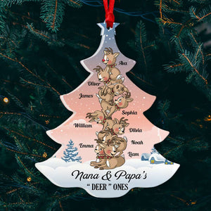 Family's Deer One, Gift For Family, Personalized Ornament, Deer Christmas Tree Ornament, Christmas Gift 02QHDT091122 - Ornament - GoDuckee