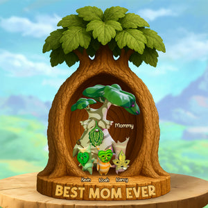 Personalized Gifts For Mom Plaque Best Mom Ever 02ohti110425 - Shaped Plaques - GoDuckee