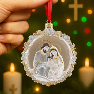 The Holy Family Ornament - Gifts For Family 01pati080925 - Ornament - GoDuckee