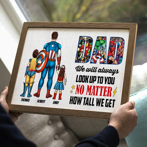 Dad We Will Always Look Up To You, Personalized Canvas Print 02nati150523 - Poster & Canvas - GoDuckee