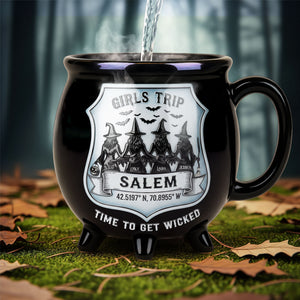 Witch Girls Trip Cauldron Mug, Personalized Gifts For Witch Besties 04qhti200825 - Cauldron Mug - GoDuckee