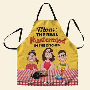 Personalized Gifts For Mom Aprons The Real Mastermind 05ohti180225pa - Aprons - GoDuckee