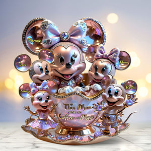 Mouse Mom Plaque - Personalized Gifts For Mom 02tgti220425 - Shaped Plaques - GoDuckee