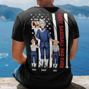 Personalized Dad Shirt Best Baseball Dad Ever - Shirts - GoDuckee