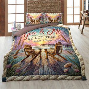 Personalized Gifts For Couple Quilt Bedding Set 03kati140125 - Blanket - GoDuckee