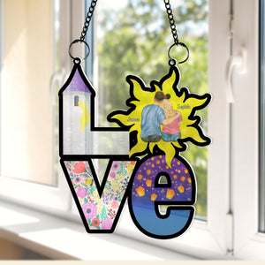 Personalized Gifts For Couple Suncatcher Ornament 07XQDC170624TM - Ornament - GoDuckee