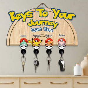 Personalized Family Key Hanger 02KADC030624 - Wood Sign - GoDuckee