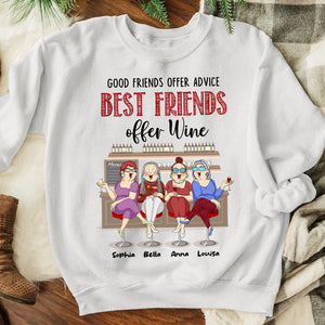 Best Friends Offer Wine, Personalized Shirt, Gifts For Best Friend - Shirts - GoDuckee