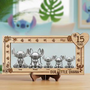 Cute Monster Family Wood Sign - Personalized Gifts For Family 02ohti290525 - Wood Sign - GoDuckee