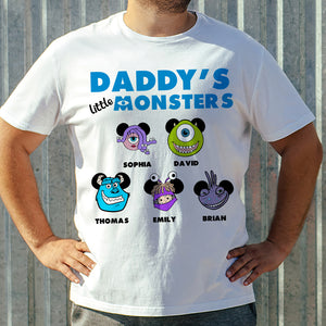 Daddy's Little Monsters, Personalized Shirt, Gifts For Dad 02HUDT250423 - Shirts - GoDuckee