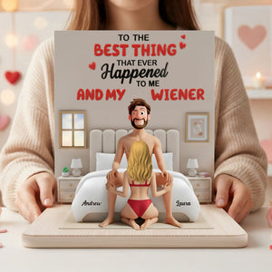 Couple The Best Thing Acrylic Plaque - Personalized Gifts For Couple 03kiti121225 - Shaped Plaques - GoDuckee