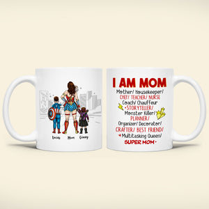 I Am Mom- Personalized Mug - Gift For Mom- 05HUHN010323TM - Coffee Mug - GoDuckee