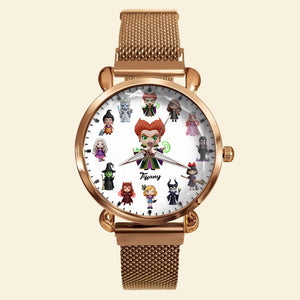Witch Mesh Strap Quartz Watch - Personalized Gifts For Witch Fans 04nati180725 - Quartz Watch - GoDuckee