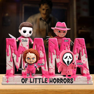 Personalized Gifts For Mom Plaque Mama Of Little Horrors 01qhti120425 - Shaped Plaques - GoDuckee