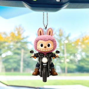 Cute Doll Car Ornament - Personalized Gifts For Motorcycle Lovers 02nati140725 - Ornament - GoDuckee