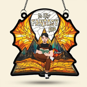 Personalized Gifts For Book Lover Suncatcher Ornament Fantasy Book 015xqti060125pa - Ornament - GoDuckee