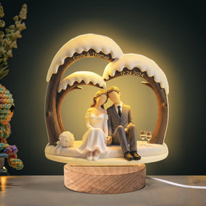 Wedding Couple Led Light - Personalized Gifts For Couple 03pati260825 - Led Night Light - GoDuckee