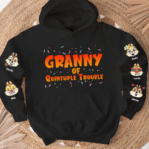 Granny Of Trouble, Gift For Family, Personalized Shirt, Chipmunks Kids Shirt 04OHTI021023 - AOP Products - GoDuckee