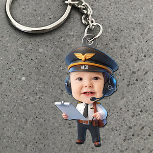 Custom Photo Gifts For Pilot Baby Keychain 01ohti061224 - Keychains - GoDuckee