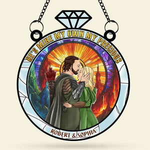Personalized Gifts For Couple Suncatcher Ornament 01tgti170924 - Ornament - GoDuckee