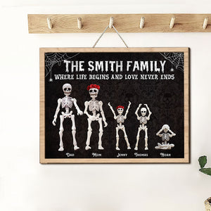 Personalized Gifts For Family Wood Sign Where Life Begins And Love Never Ends 04OHTI020224 - Wood Signs - GoDuckee
