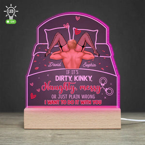 Couple, I Want To Do It With You, Personalized Led Light, Gift For Couple - Led Night Light - GoDuckee