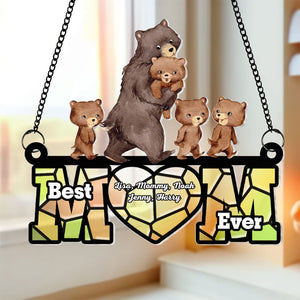 Personalized Gifts For Mom Suncatcher Window Hanging Ornament Mother's Day - Ornaments - GoDuckee