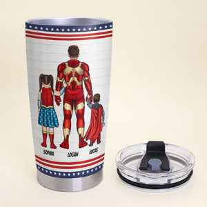 Our Super Dad is better than Super Hero Personalized Tumbler - Tumbler Cup - GoDuckee