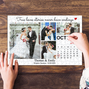 Personalized Gifts For Couples Jigsaw Puzzle The True Love - Jigsaw Puzzles - GoDuckee