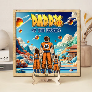 Personalized Gifts For Father Wood Sign Daddy of The Legends 022TOTI270324HH - Wood Signs - GoDuckee