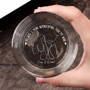 Personalized Gifts For Couple Whiskey Glass 02huti040624 - Drinkware - GoDuckee