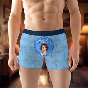 Personalized Gifts For Men & Women Boxer Briefs I'm Enough 01OHTI090124 - Boxer Briefs - GoDuckee