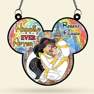 Personalized Gifts For Couple Suncatcher Window Hanging Ornament 01xqti120624 - Ornament - GoDuckee