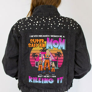 Personalized Gifts For Denim Jacket 06TOTI080424HH Mother's Day - Denim Jacket - GoDuckee