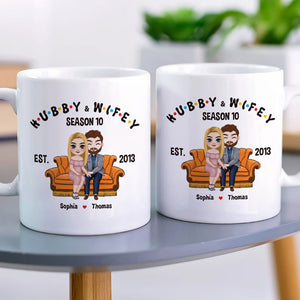 Couple, Hubby And Wifey, Personalized Mug, Gift For Couple, 02NADT130723HH - Coffee Mug - GoDuckee