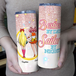 Personalized Gifts For Bestie Tumbler Besties By Day 02KATI2202HH - Tumbler Cup - GoDuckee