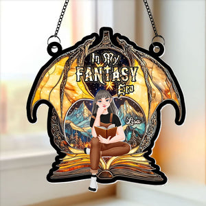 Personalized Gifts For Book Lover Suncatcher Ornament Fantasy Book 012xqti060125pa - Ornament - GoDuckee