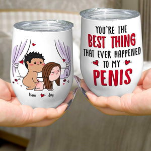 Funny Naked Couple Cartoon Tumbler For Sexual Couples In Bedroom