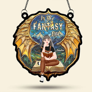 Personalized Gifts For Book Lover Suncatcher Ornament Fantasy Book 011xqti060125pa - Ornament - GoDuckee