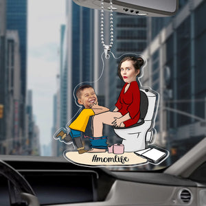 Custom Photo Gifts For Mom Car Ornament Happy's Mother Day - Ornaments - GoDuckee