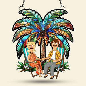 Personalized Gifts For Couple Suncatcher Ornament 01xqti100225pa - Ornament - GoDuckee