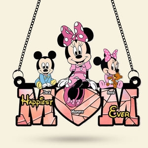 Personalized Gifts For Mom Suncatcher Window Hanging Ornament 06OHTI250424PA Mother's Day - Ornaments - GoDuckee