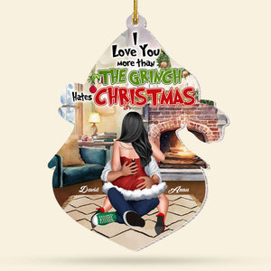 I Love You-Personalized Acrylic Ornament- Gift For Him/ Gift For Her- Christmas Gift- Couple Ornament - Ornament - GoDuckee