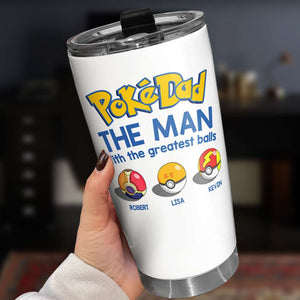 Personalized Tumbler Cup, The Man With The Greatest Balls, Gift For Dad-5OHDT010623 - Tumbler Cup - GoDuckee