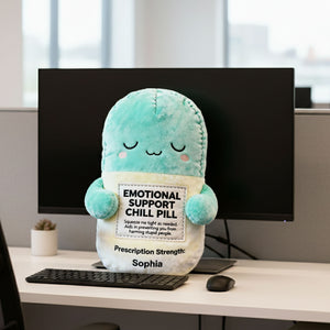 Emotional Support Pill Custom Shape Pillow, Personalized Gifts For Coworker 03QHTI151125 - Pillow - GoDuckee