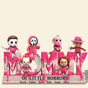 Personalized Gifts For Mom Plaque Mama Of Little Horrors 01qhti140425 - Shaped Plaques - GoDuckee